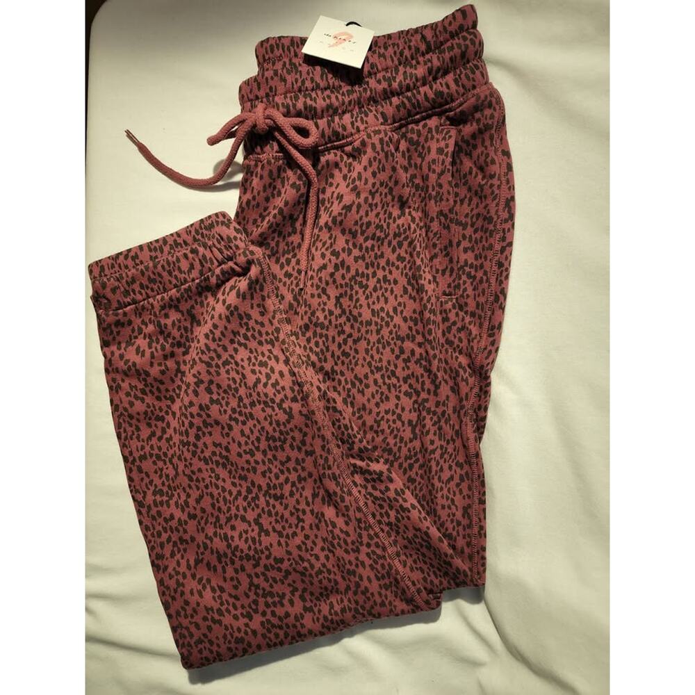 Maternity Sweat Pants by The Nines By Hatch - Berry Multi Colored-Medium